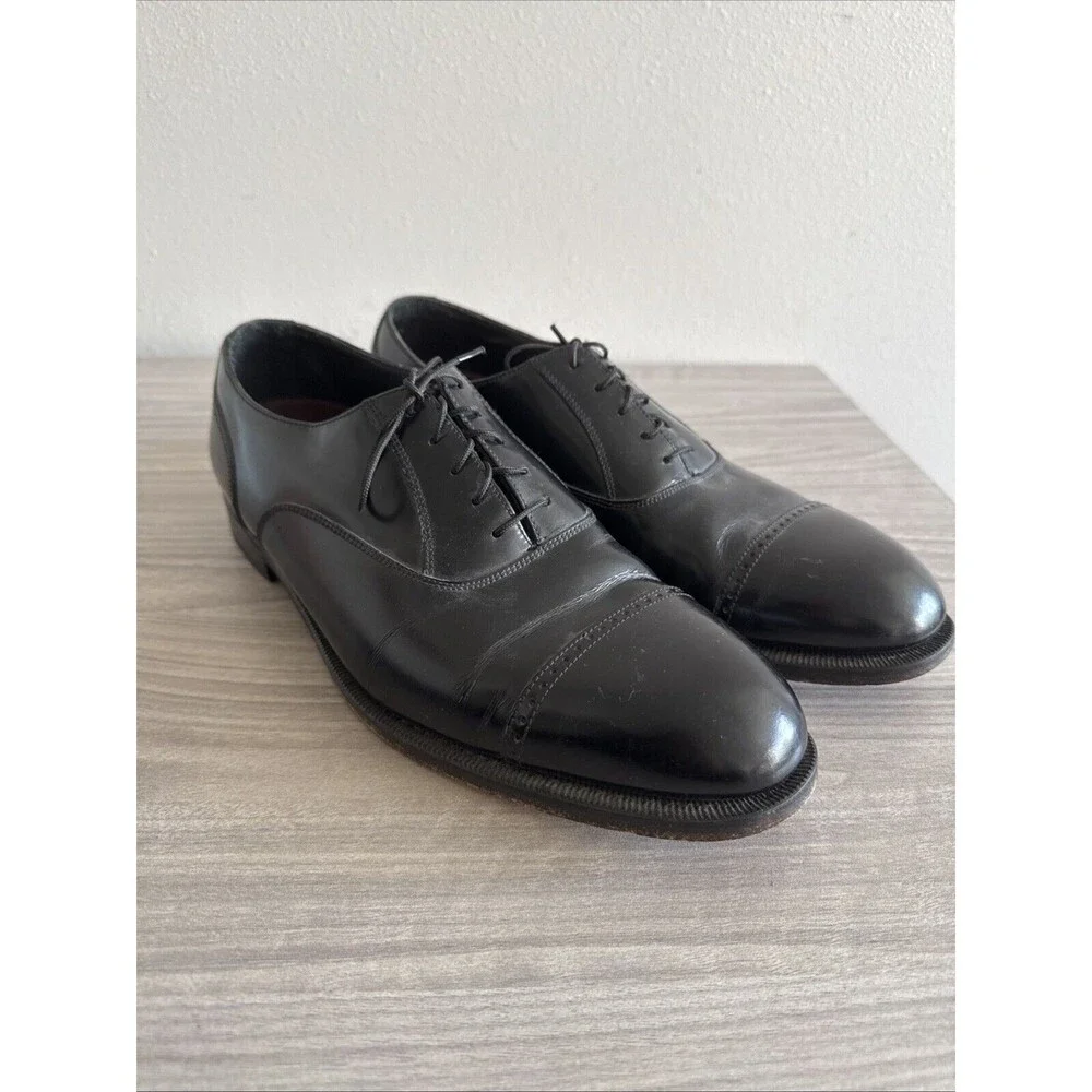 Florsheim Imperial Wing Tip‎ Dress Shoes Black Leather Men’s Size 11 Vintage